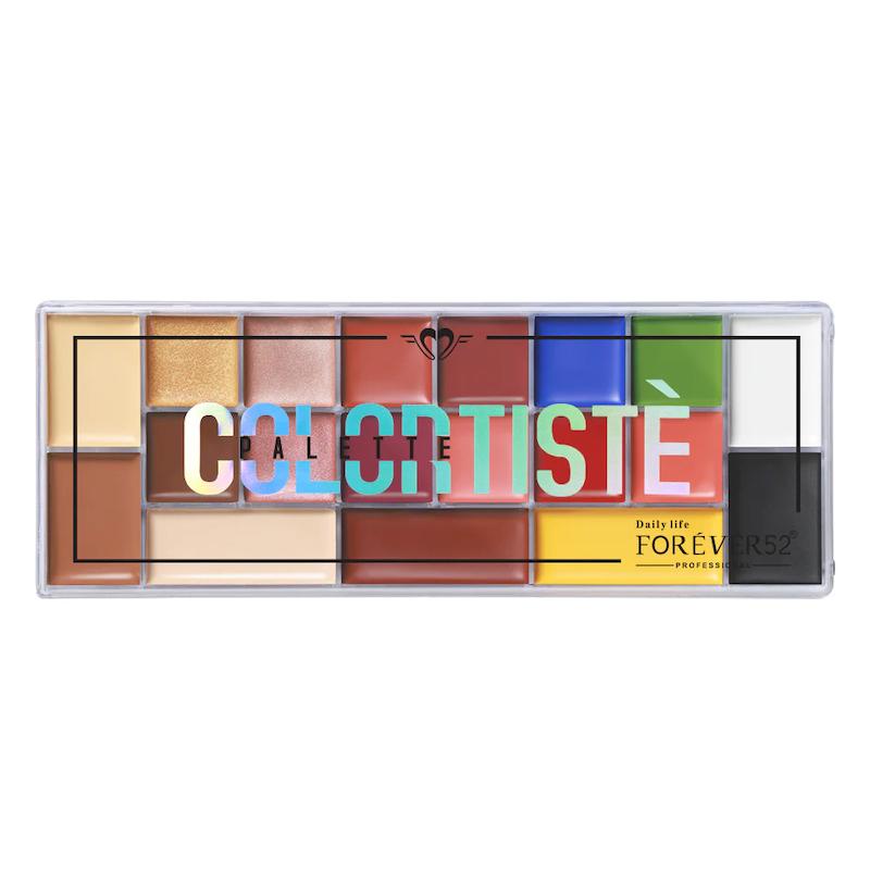 پالت چندمنظوره ۱۹ رنگ فوراور۵۲ Forever 52 Colortiste Multi Use Cream Palette | قابل استفاده برای چشم، لب و گونه