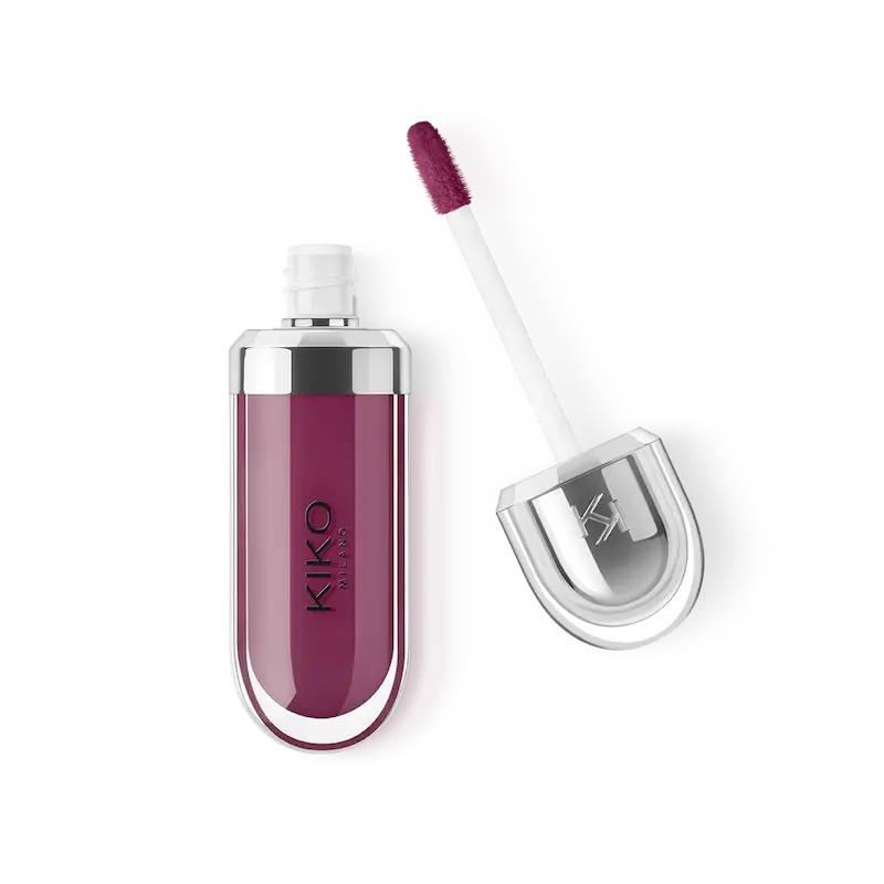 لیپ‌گلاس کیکو KIKO شماره 30 – رنگ Deep Purple | براق‌کننده لب با تناژ بنفش تیره شفاف