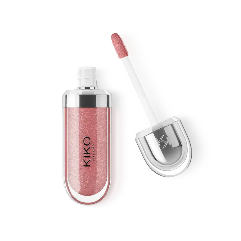 لیپ‌گلاس کیکو KIKO شماره 35 – رنگ Pearly Warm Mauve | براق‌کننده لب با شاین صدفی ماو گرم