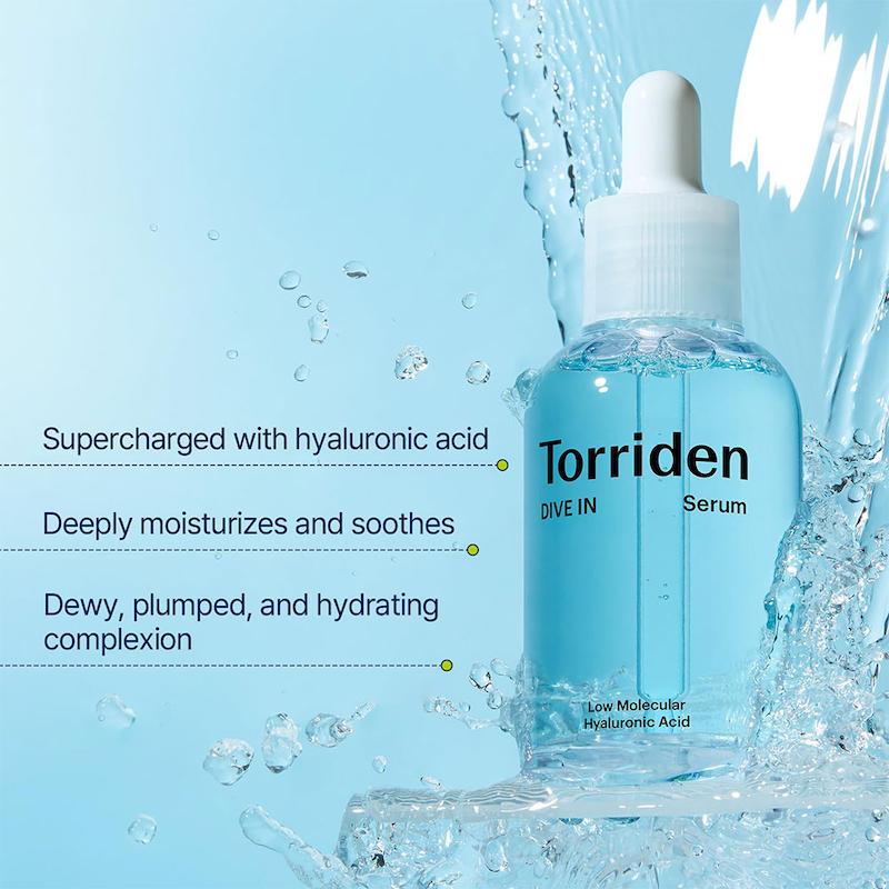 سرم آبرسان هیالورونیک اسید توریدن | Torriden | ضد چروک و طراوت‌بخش ۵۰ میل