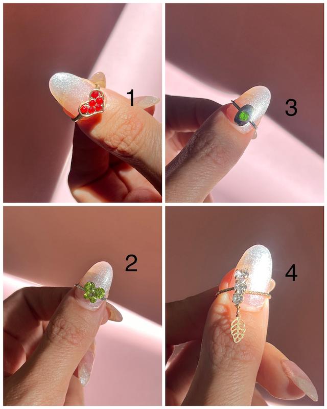 انگشترپا نگینی فانتزی 