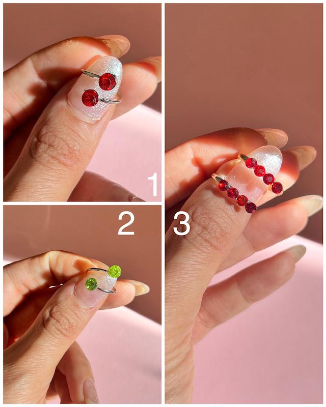 انگشترپا فانتزی نگینی