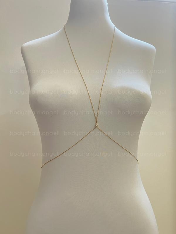 زنجیربدن ظریف تک نگین