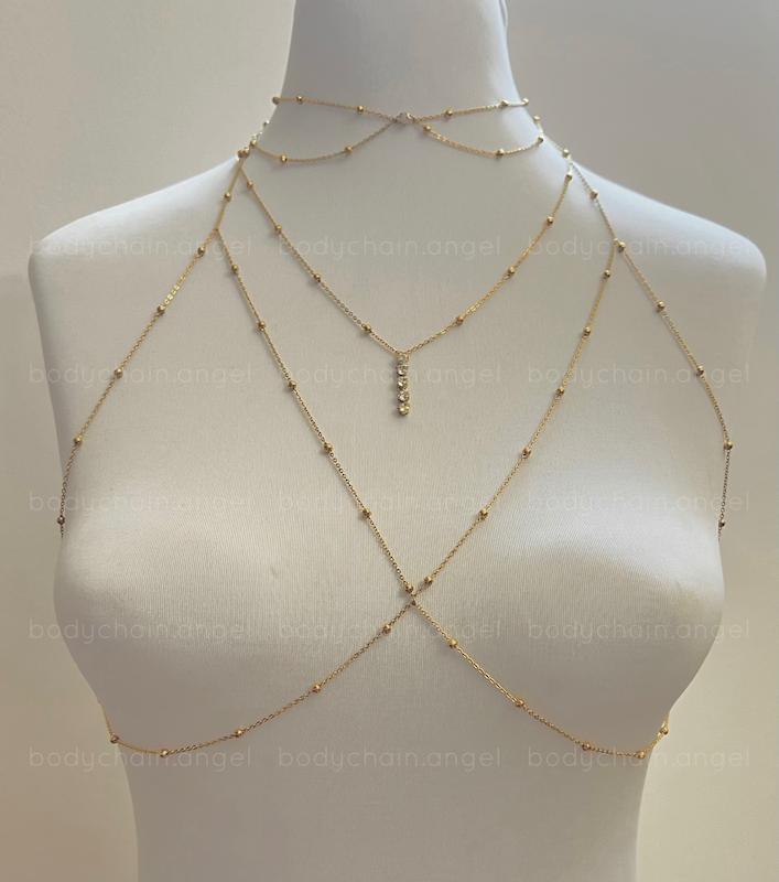 زنجیرسینه با چوکر گردن