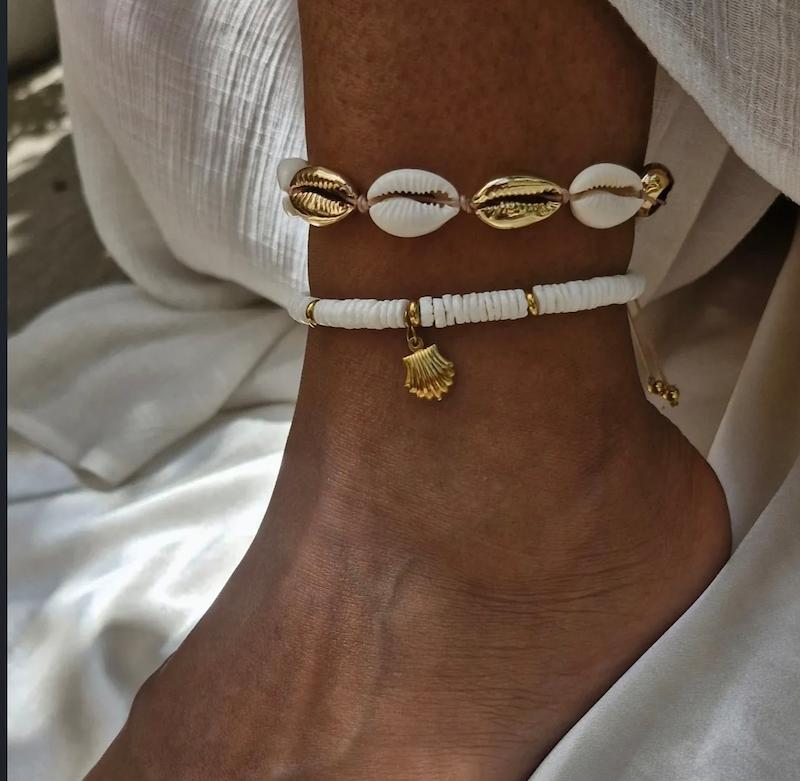 پابند صدفی گلد