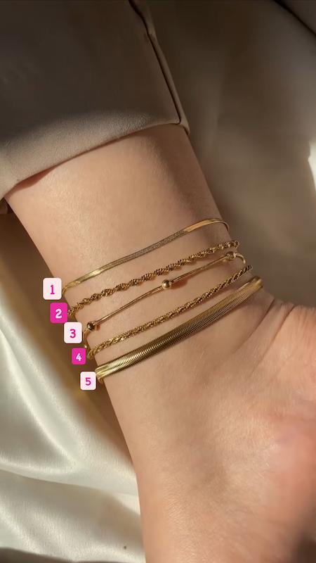 پابند شیک متنوع مشابه طلا