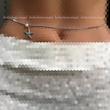 زنجیر شکم کارتیه ریز ستاره دریایی/ زنجیر کمر استیل