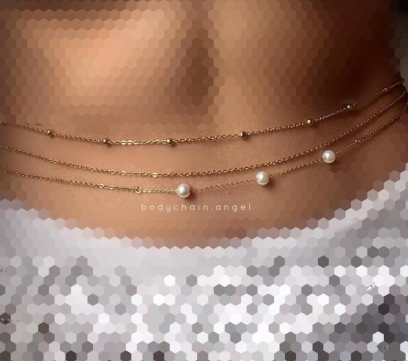 ست زنجیر شکم ۳ طرح ویژه / زنجیر بدن 