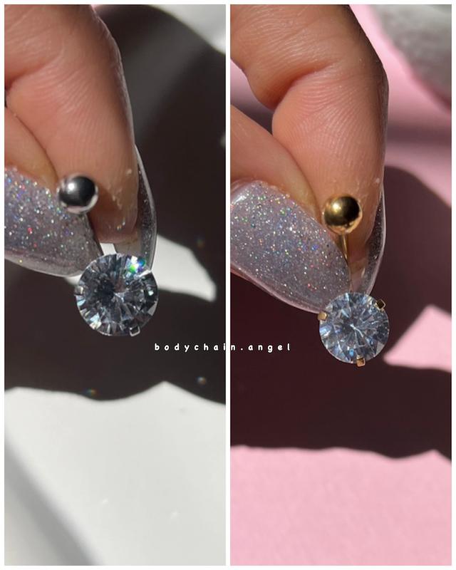 پیرسینگ واقعی ناف 