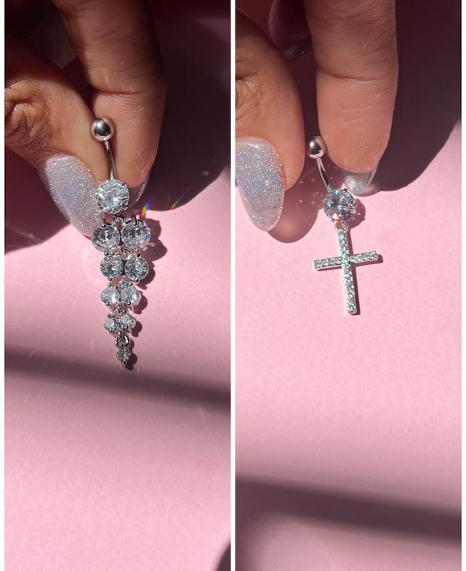 پیرسینگ واقعی ناف خوشه انگور