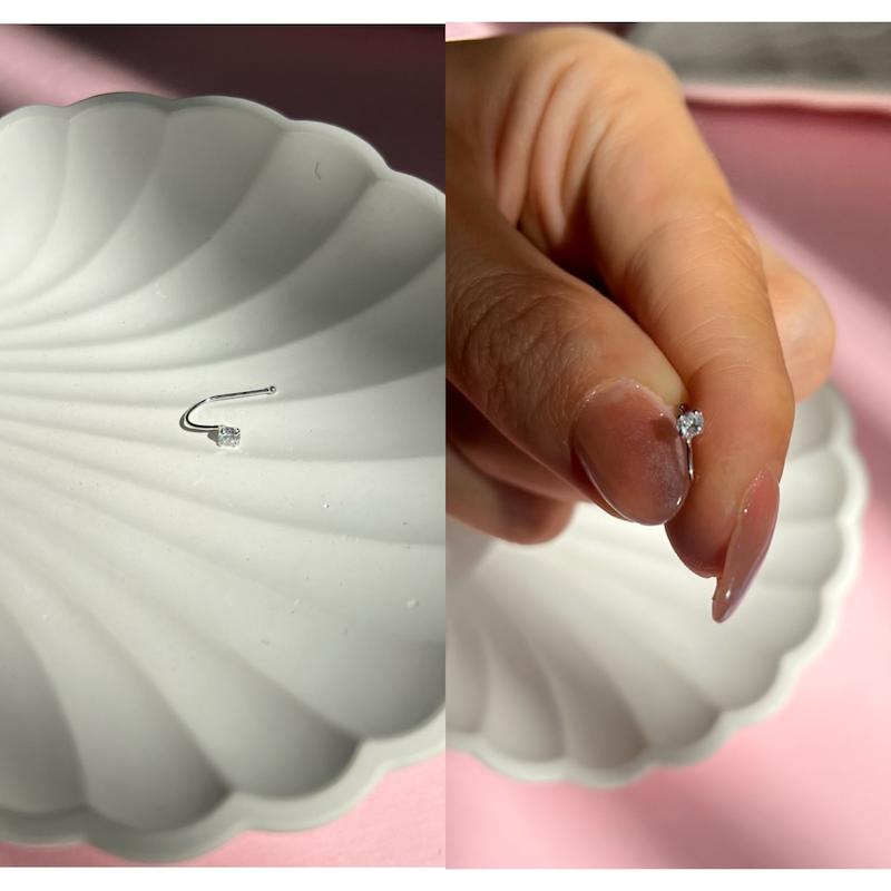 پیرسینگ فیک بینی تک نگین