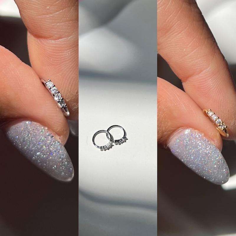 پیرسینگ فیک بینی گرد