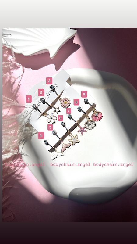 پیرسینگ فیک ناف فانتزی