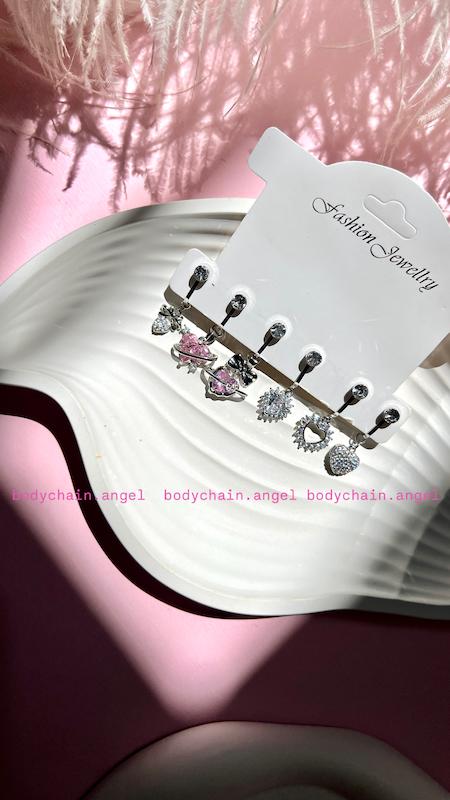 پیرسینگ فیک ناف قلب