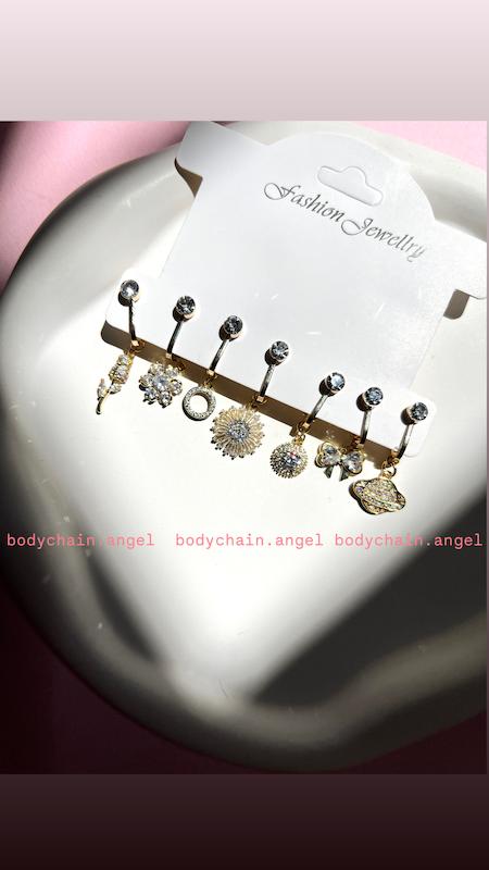 پیرسینگ فیک ناف فانتزی