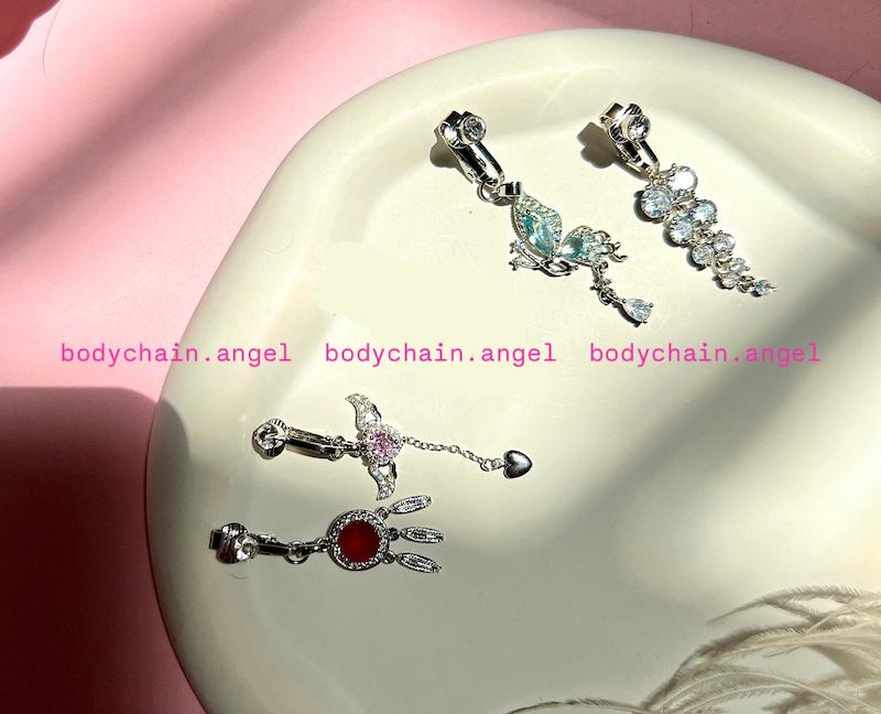 پیرسینگ فیک ناف اویزدار