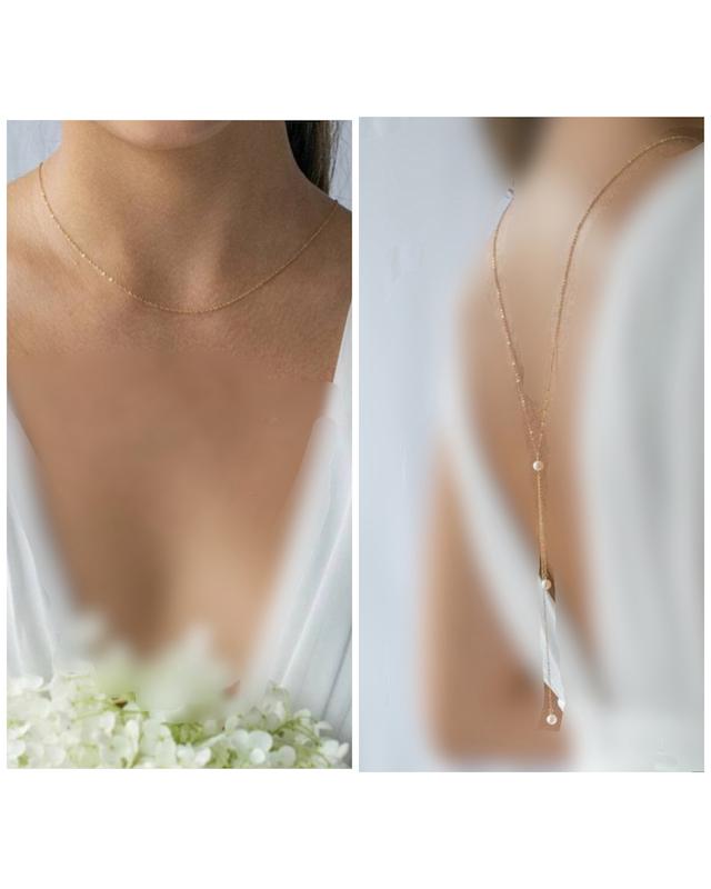 زنجیرپشت کمر مروارید دار