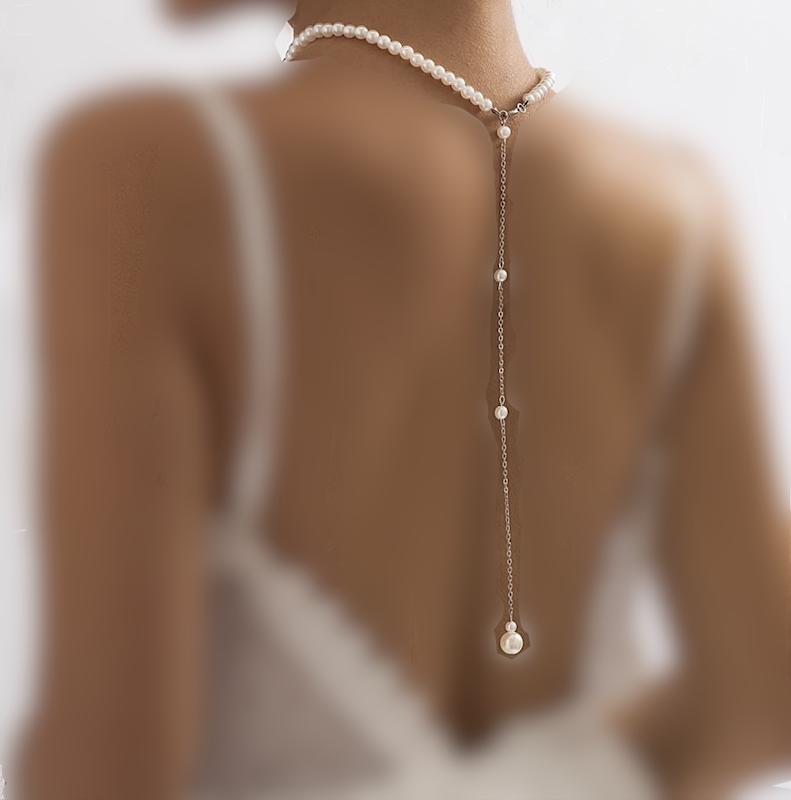 زنجیرپشت کمر مرواریدی