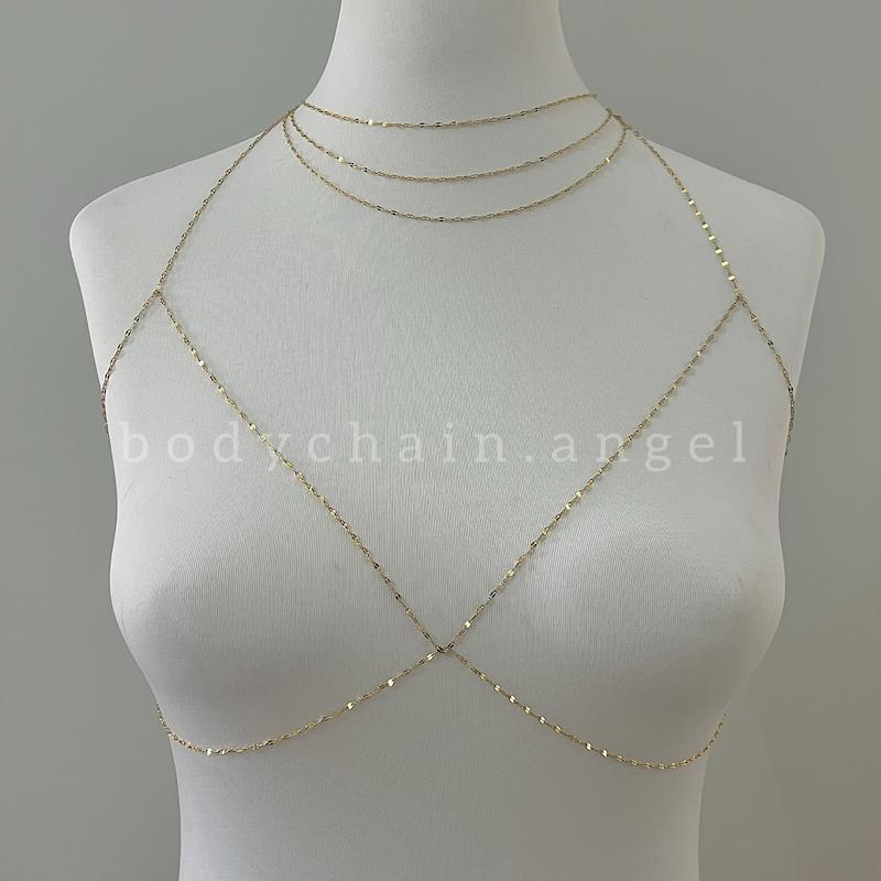 ست زنجیرسینه مشابه طلا