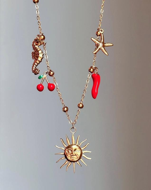 گردنبند فلفلی گیلاسی