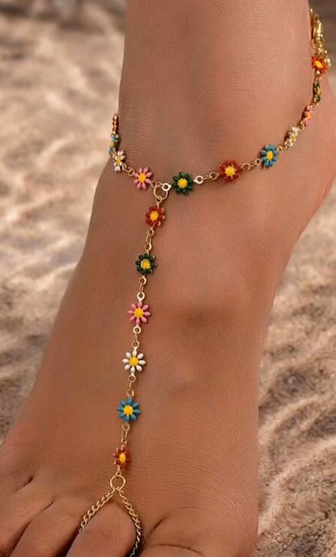 پابند انگشتی بابونه رنگی