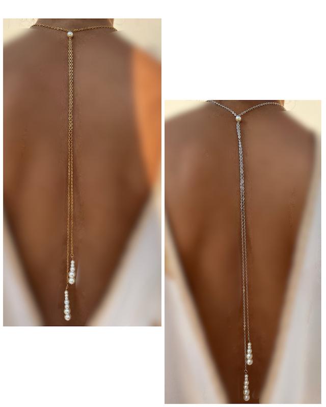 زنجیرپشت کمر مرواریددار