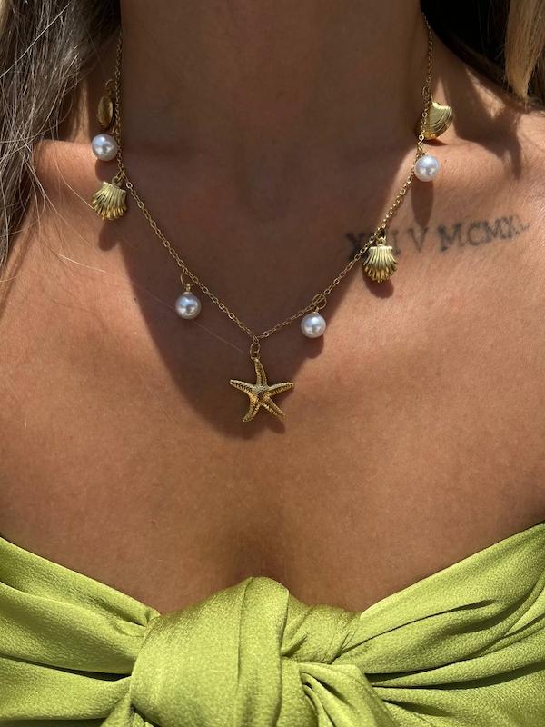 گردنبند دریایی مرواریدی