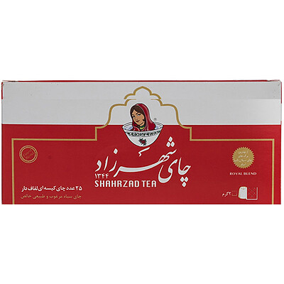 چای کیسه ای 25عددی ساده و عطری شهرزاد مجموعه 5عددی