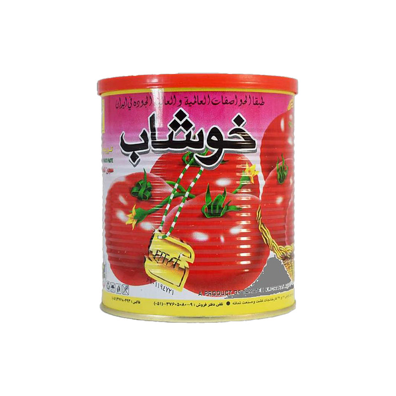 کنسرو رب گوجه فرنگی 800گرمی خوشاب ۱۲ عددی