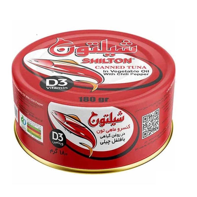 کنسرو ماهی تون شیلتون - فلفل چیلی 180 گرم