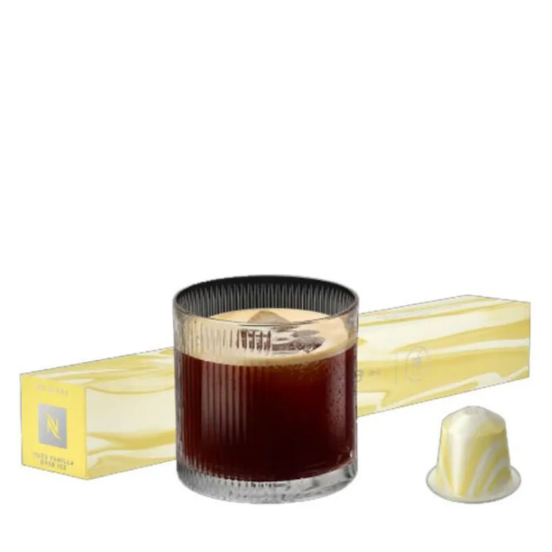 کپسول قهوه نسپرسو اورجینال لمیتد یوزو وانیل Nespresso Yuzu Vanilla flavour over ice