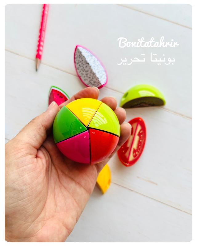 تراش مخزن‌دار مدل قاچ میوه(پرتقال- گوجه- پشن فروت- کیوی)