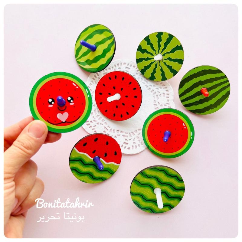 فرفره چوبی یلدا (طرح هندوانه)