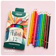 مدادرنگی ۱۲ رنگ آریا آرتیست 