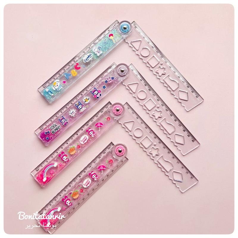 خط کش آکواریومی تاشو شابلون دار کرومی و دوستان