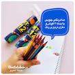 مدادرنگی KMT جعبه لوله‌ای ۱۲ رنگ طرح فضانورد و پری دریایی