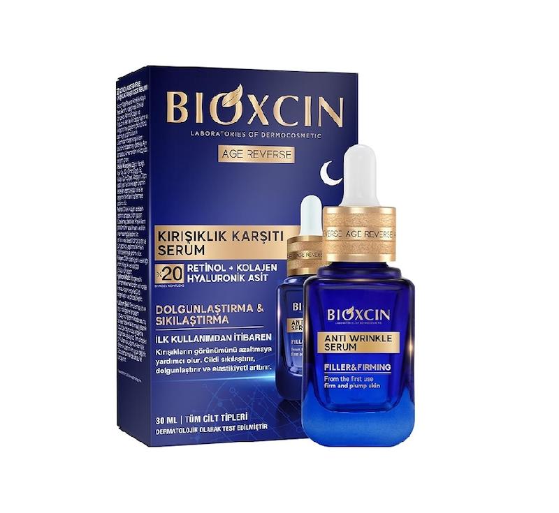 سرم شب ضد چروک بیوکسین BIOXCIN حاوی رتینول کلاژن هیالارونیک اسید