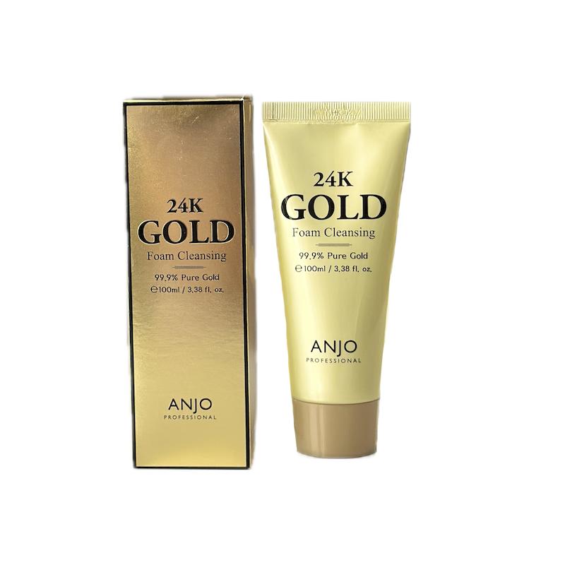 ژل شستشو فومی طلای ۲۴ عیار آنجو