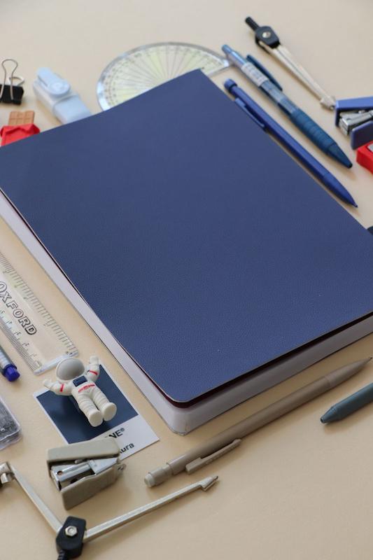 دفتر چرمی Navy blue