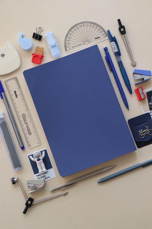 دفتر چرمی Navy blue