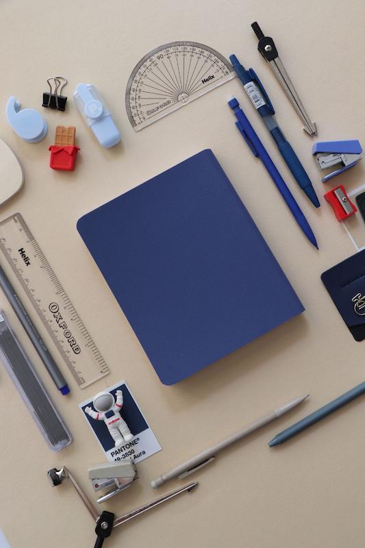 دفتر چرمی Navy blue