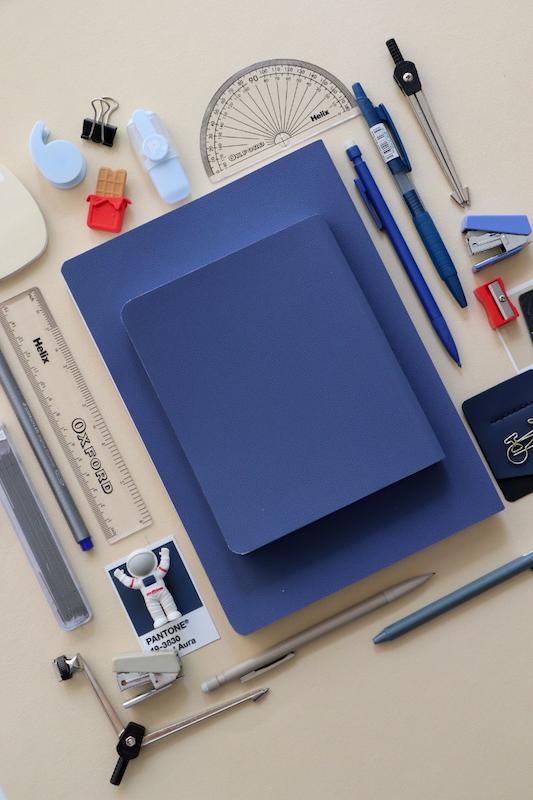 دفتر چرمی Navy blue