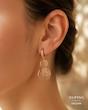 گوشواره آویزی طرح دار ژوپینگ (رزگلد) | 5402049