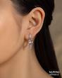 گوشواره باریک کریستال دار ژوپینگ | 3607658
