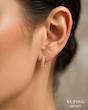 گوشواره حلقه ای نگین دار ژوپینگ | 2807631