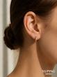 گوشواره حلقه‌ای بافت برجسته ژوپینگ | 2407611