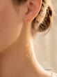 گوشواره آویزی حلقه دار طرح طلا (برند YSX) | 2704309