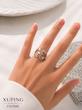 انگشتر دو قلب نگین دار ژوپینگ | 5707849