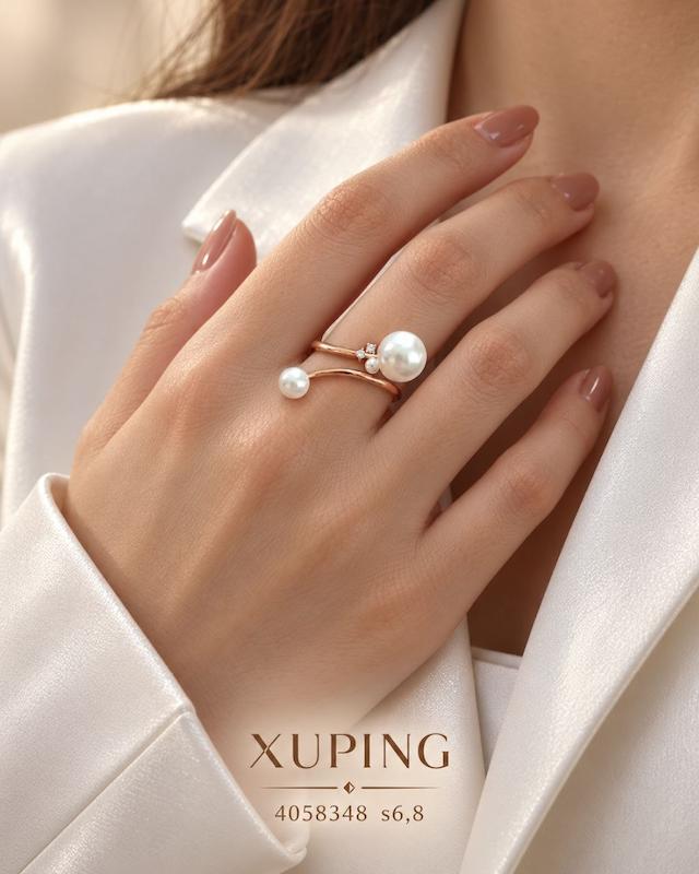 انگشتر مینیمال مروارید دار ژوپینگ | 4058348