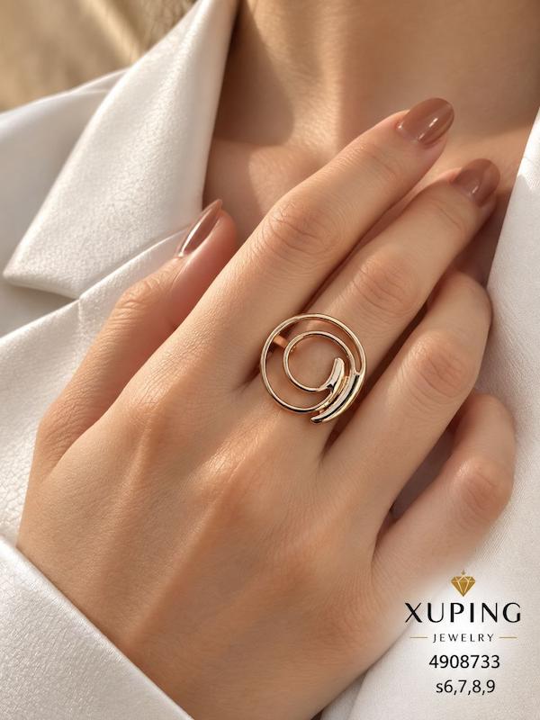 انگشتر مارپیچ منحنی ژوپینگ | 4908733